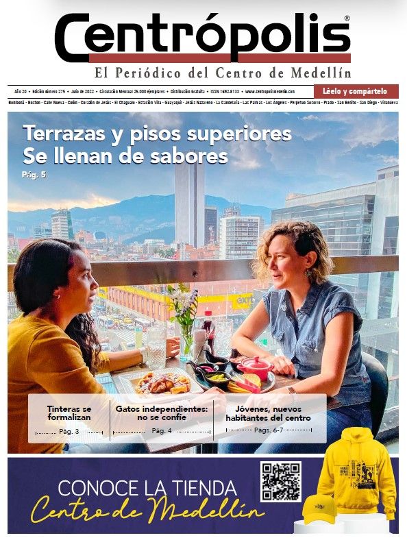 Portada de la edición de mayo del periódico Centropolis