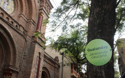 De paisajismo y bautizos de árboles en el centro