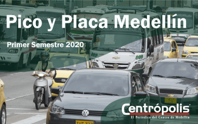 Así quedó el Pico y Placa en Medellín para el primer trimestre de 2020