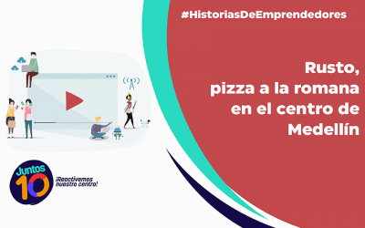 Rusto: pizza a la romana en el centro de Medellín