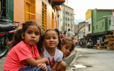 Venezolanos en el centro