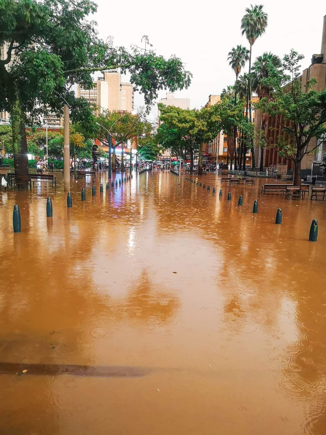 Inundaciones centro de Medellín