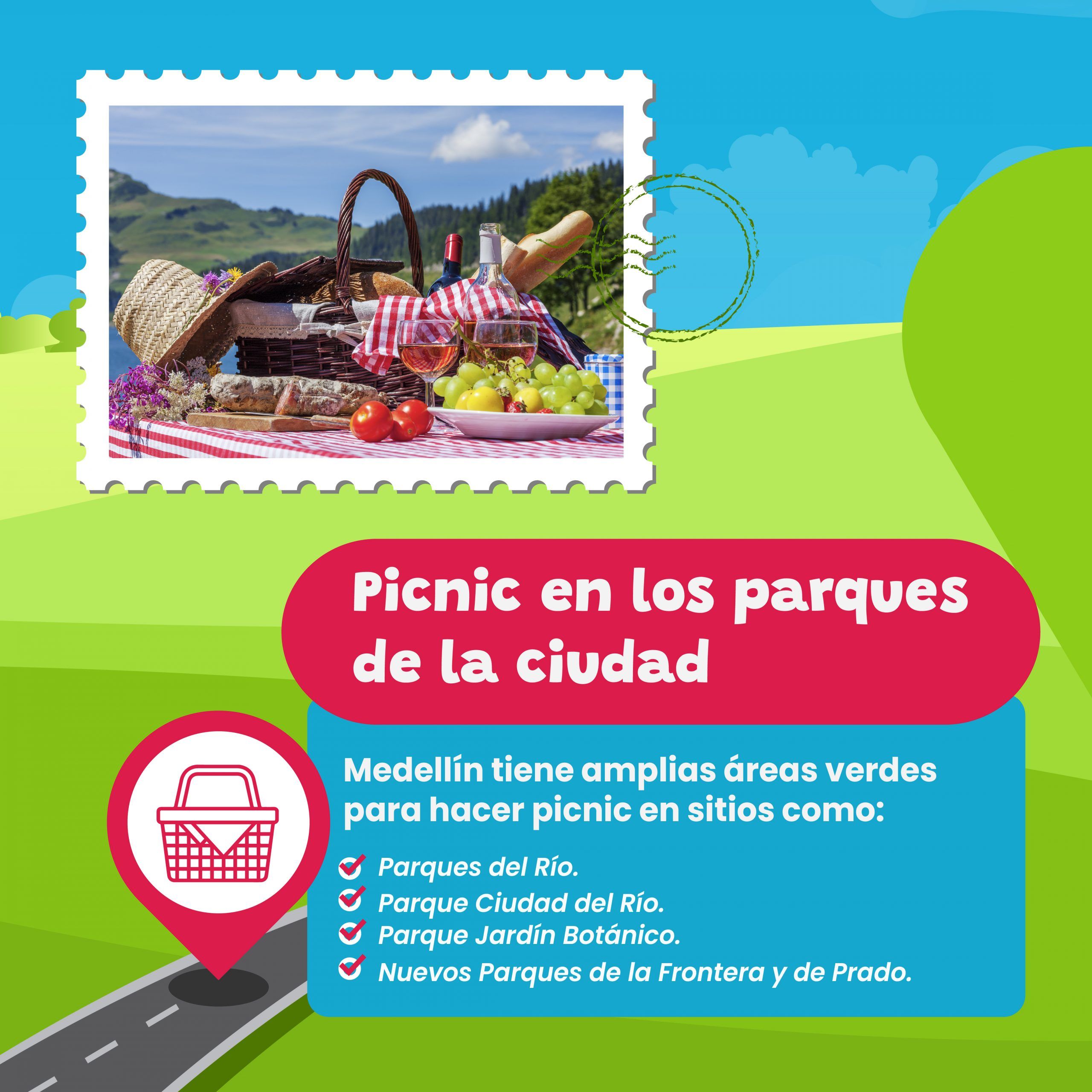 picnic en los parques de la ciudad