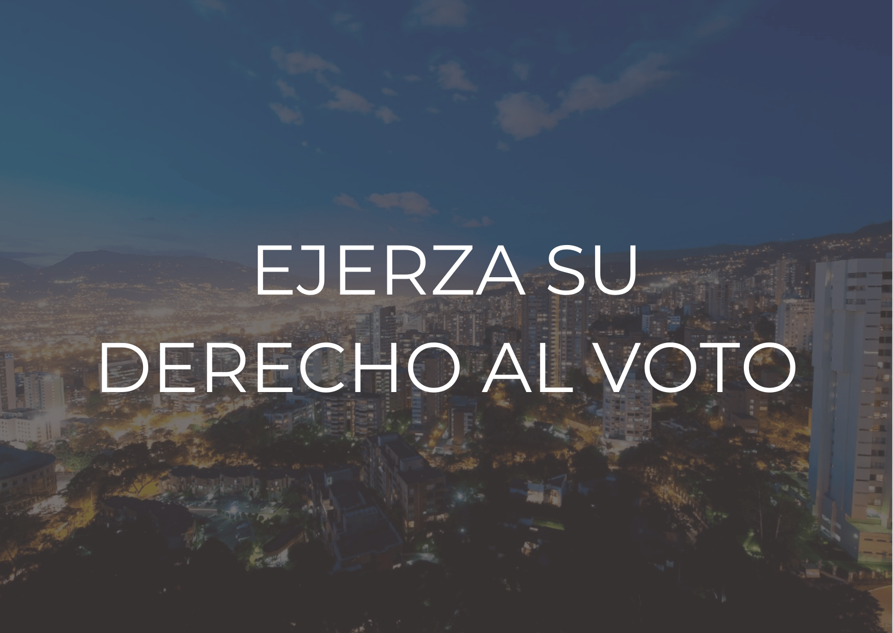 ejerza su derecho al voto