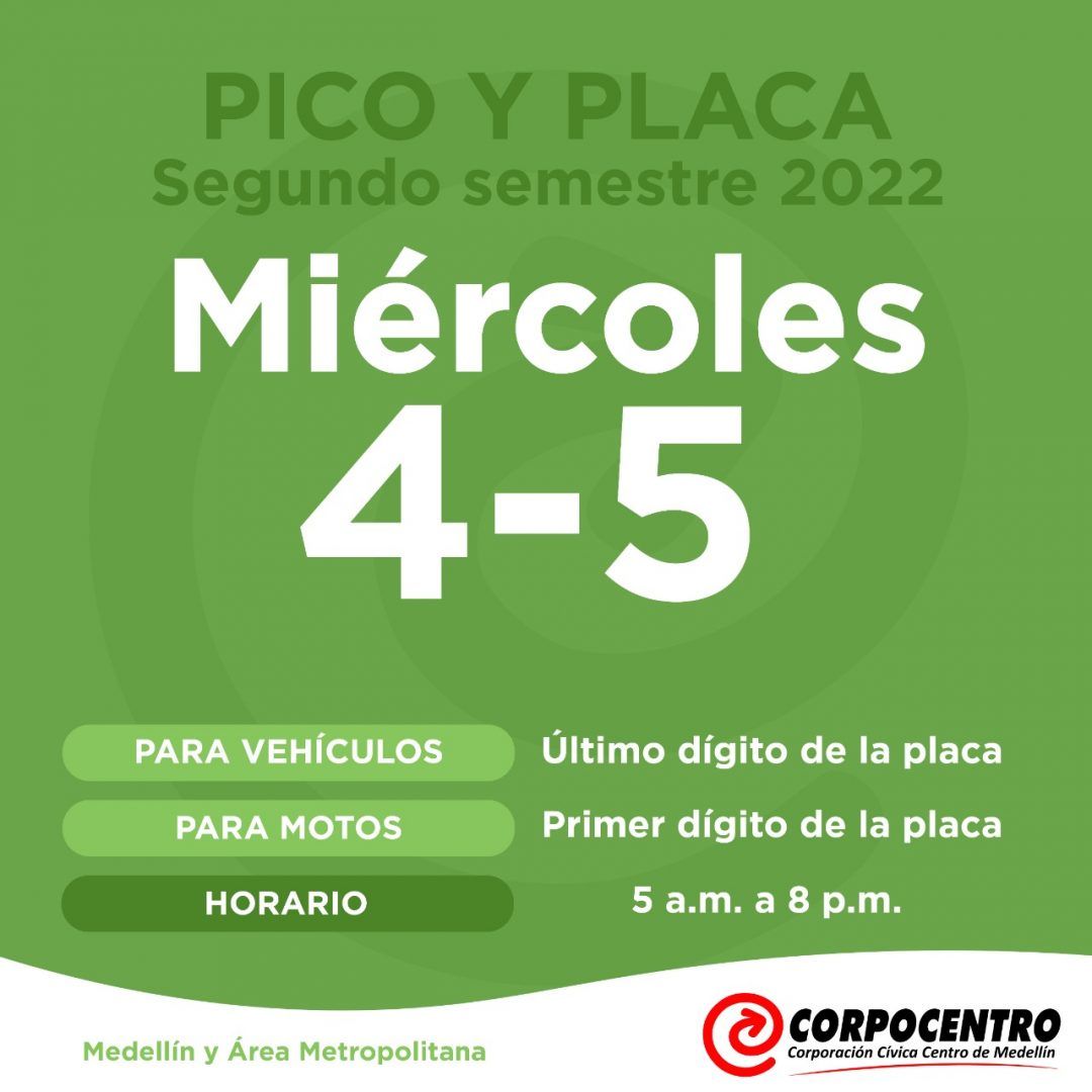 pico y placa en medellín