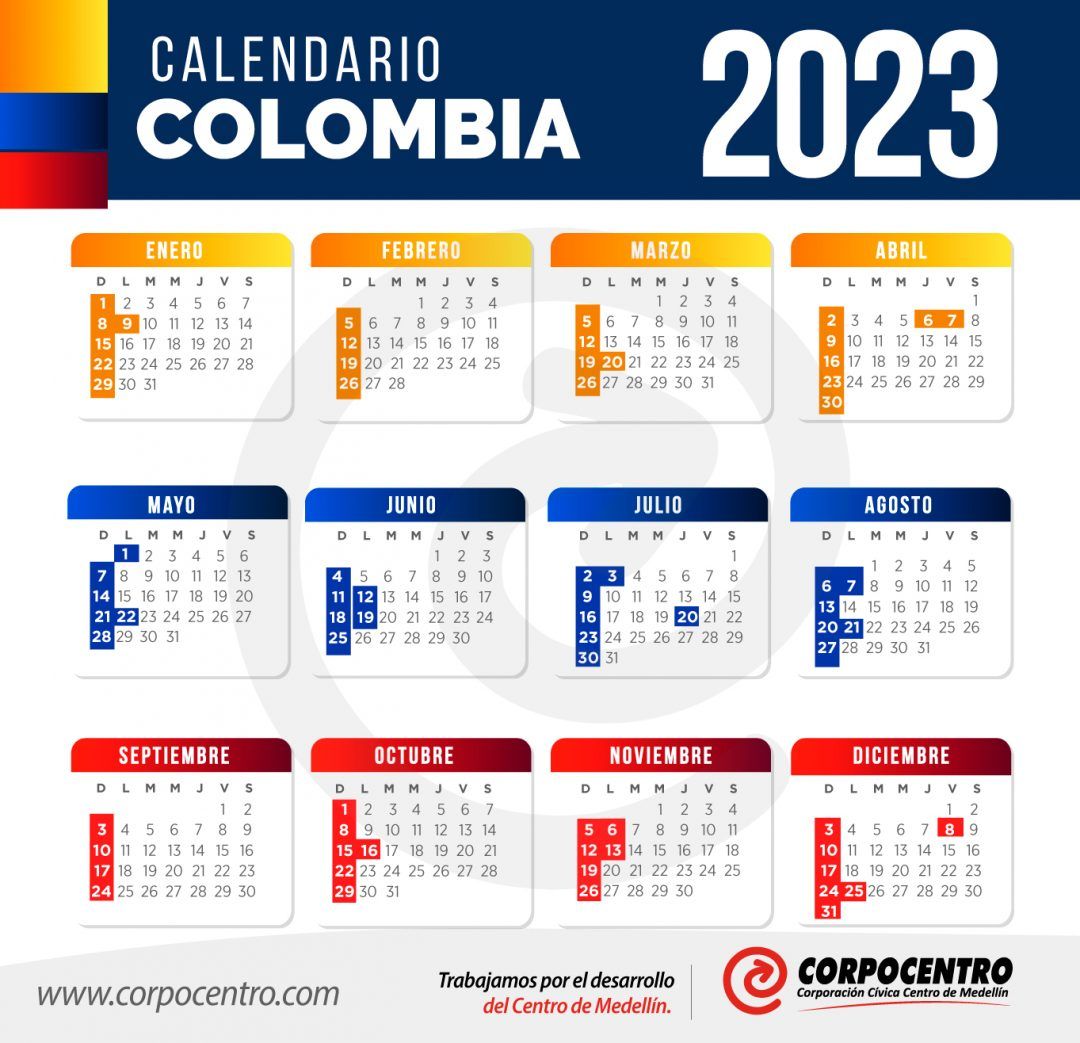 Festivos Calendario Con Festivos Del En Colombia Estos Cloobx Hot Girl