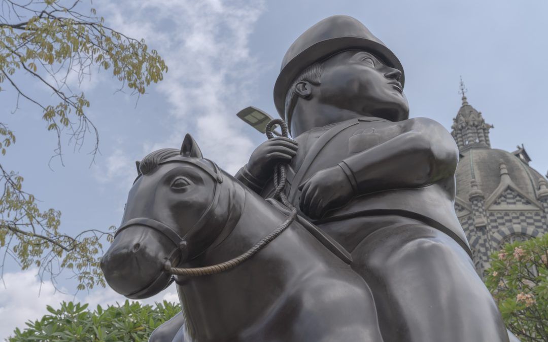En Plaza Botero se adelanta mantenimiento de esculturas y se refuerza la seguridad