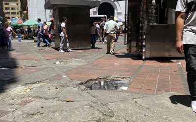 Las calles del centro sin autoridad