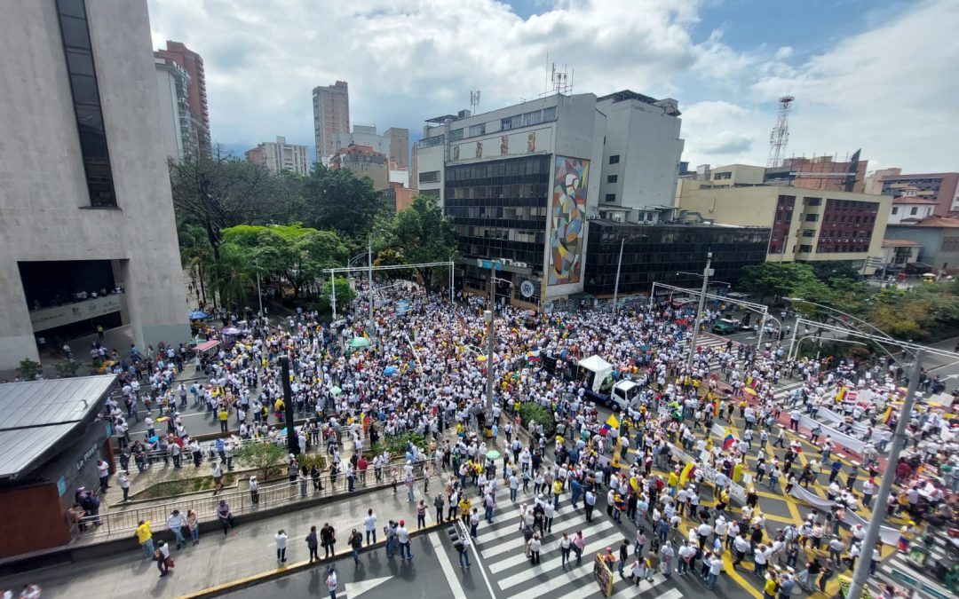 Marchas del domingo 21 de abril en Medellín: estos son los puntos de concentración
