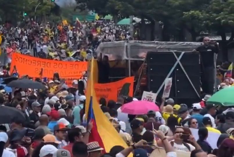 Este primero de mayo en Medellín, trabajadores marcharon por los derechos laborales