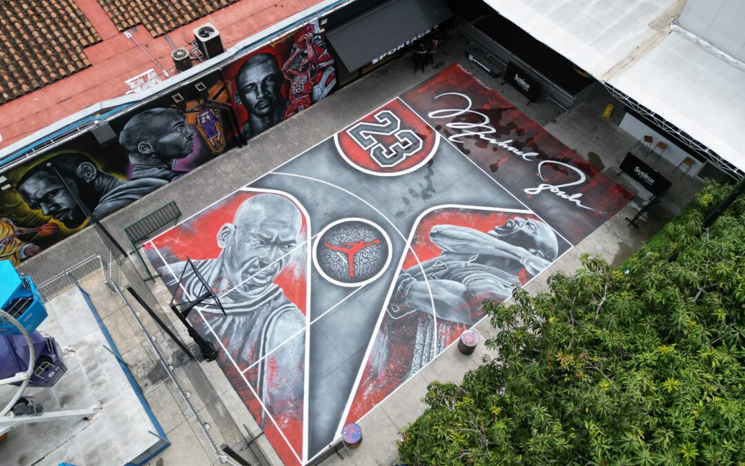 Sandiego estrena primera cancha de baloncesto callejero de Jordan en Colombia