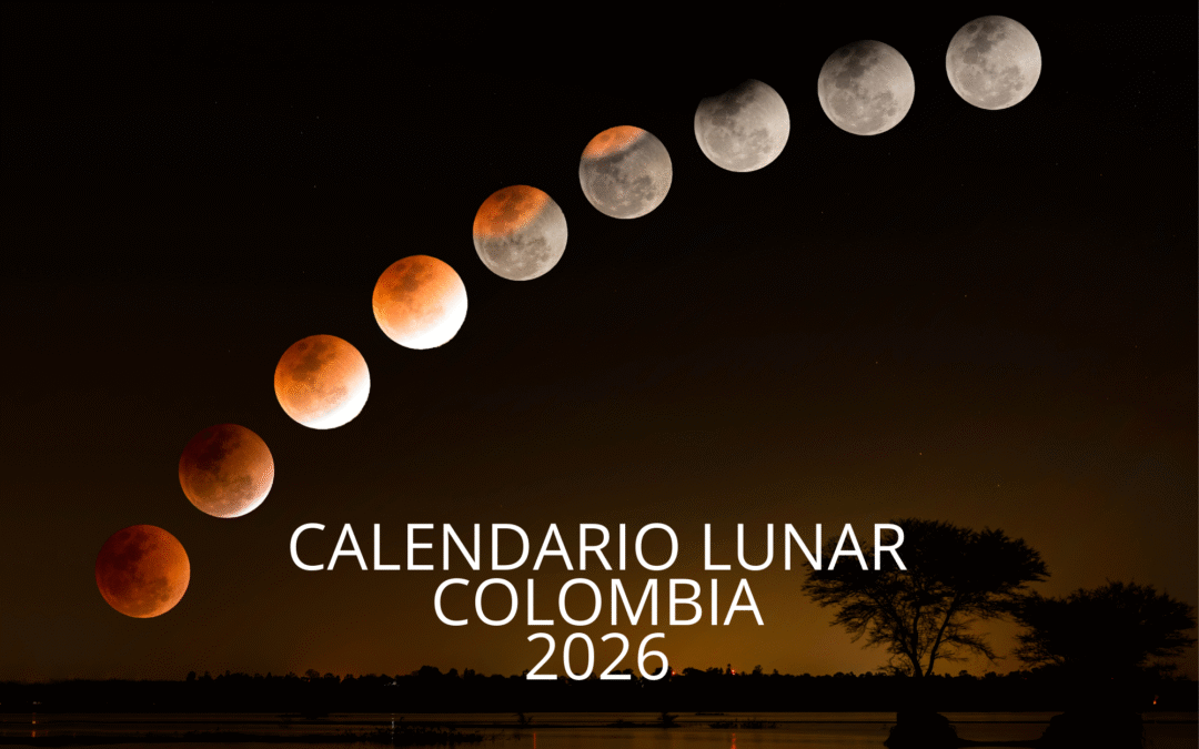 Calendario lunar 2026 para Colombia